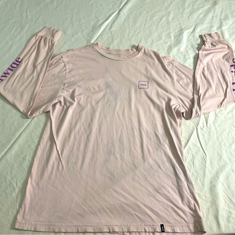 Huf size large, pink, long sleeve.